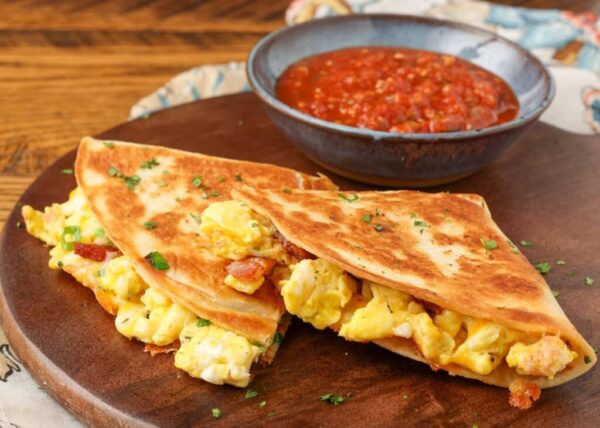 Breakfast Quesadilla – Barefeet in the Kitchen