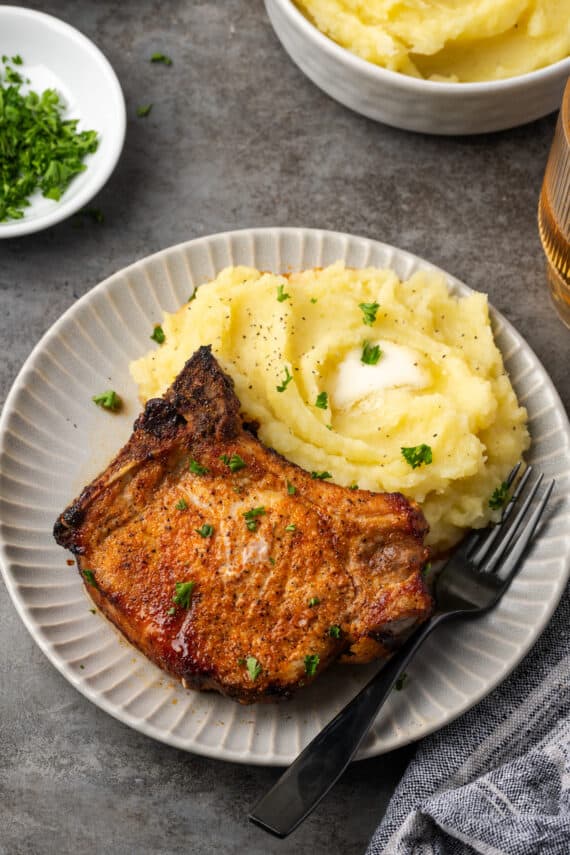 Air Fryer Pork Chops | Cookies & Cups