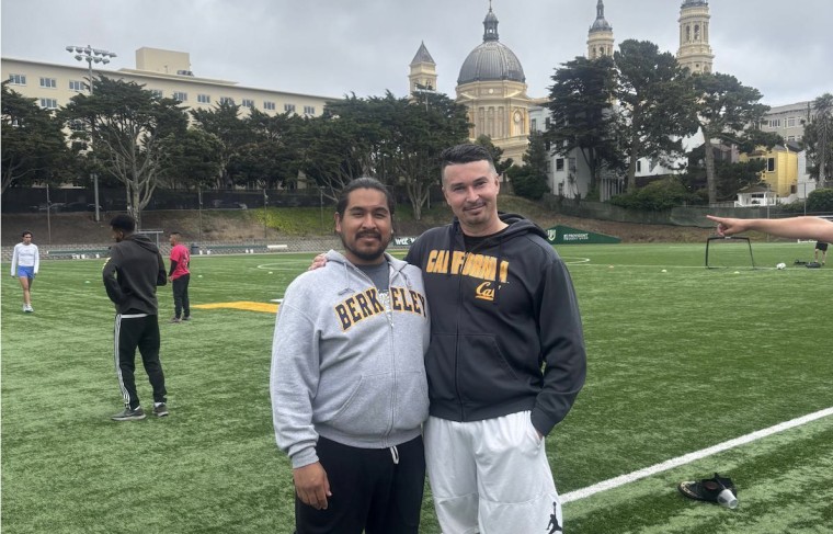 Serafín Andrade y Pedro Ayón en el torneo "Just Goals".